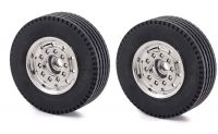 Vorderachsfelge breit, verchromt fr Tamiya LKW 500907061