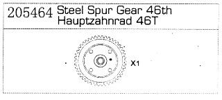 205464 Hauptzahnrad 46 Specter Two Carson