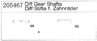 205467 Diff Stifte f. Zahnrder Specter Two Carson
