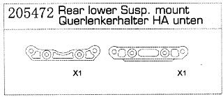 205472 Querlenkerhalter HA unten Specter Two Carson