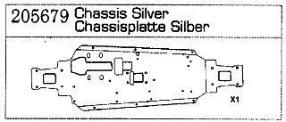205679 Chassisplatte Silber Specter Two Carson