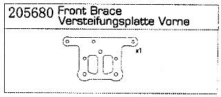 205680 Versteifungsplatte vorn Specter Two Carson