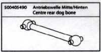 500405490 Antriebswelle Mitte X10ET-XL