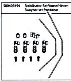 500405494 Stabilisator Set X10ET-XL