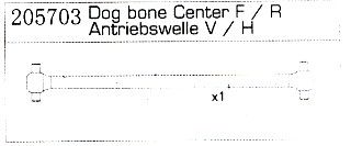 205703 Antriebswelle V H Specter Two Carson