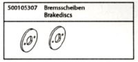 500105307 X10NB/NT Bremsscheibe
