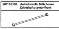 500105310 X10NB/NT Antriebswelle Mitte vorne