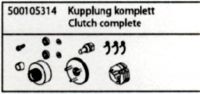 500105314 X10NB/NT Kupplung komplett
