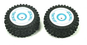WL Racing Reifen Aufschrift blau Satz 2Stck  Hinten 12 mm Mitnehmer
