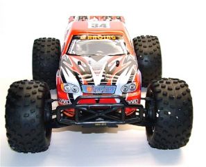 3021 df Big Hammer 2 Truck Brushed Alu Chassis rote Karo