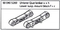 500405269  Untere Querlenkerhalter  v+h FY10 FY8 FY5