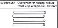 500405267  Querlenker Pins 4 Stck 58 mm FY10 FY8 FY5