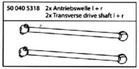 500405318 FY8  Knochen Antriebswellen L 100 mm 2 Stck