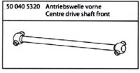 500405320 FY8 Knochen Antriebswelle vorn mitte