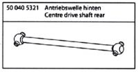 500405321 FY8 Antriebswelle Knoche hinten mitte