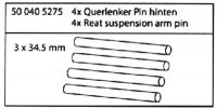 500405275  Querlenker Pin 4 Stck FY10 FY8 FY5