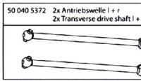500405372 Antriebswelle L +R FY5 2 Stck Lnge 137 mm