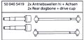 500405419 Antriebswellen Hinten Set X10ET