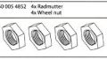 6126-2 Radmuttern 4 Stck fr 6126 DF Models