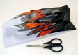 6488-23 Karo Dessert Fighter Speed Racer orange sw w Schere
