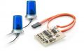 Doppelrundumleuchte blau mit Elektronik 500907067