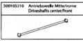 500105310 X10NB/NT Antriebswelle Mitte vorne