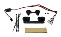 Lichtset Off Road Gehuse 2 W und 2 Rote LED Ein Aus Schalter
