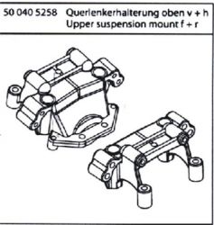 6018Querlenkerhalter vorn und hinten HotHammer BigHammer Hotfire Speedfire