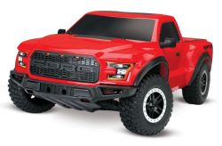 TRAXXAS FORD F-150 RAPTOR ROT RTR +12V-LADER+AKKU 1/10 2WD SCALE-PICKUP-TRUCK BRUSHED