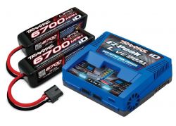 LIVE EZ-DUAL PLUS-LADER 2973G + 2X 4S LIPO 6700MAH 2890X TRAXXAS EU-VERSION / 8S X-MAXX PROFI-ERGNZUNGS-PAKET VERS20