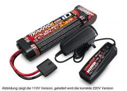 AKKU/AC-LADER COMPLETER PACK EU-VERSION (2969G & 2923X) 2 AMPERE 230V LADER & 7ZELLEN NIMH 3000MAH AKKU (STRAIGHT)