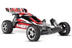TRAXXAS BANDIT ROT BUGGY RTR OHNE AKKU/LADER 1/10 2WD BUGGY BRUSHED