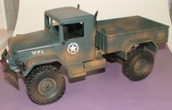 Military Truck 4x4 Grau Airbrushlackierung und Uhr 1 : 16