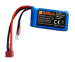 74-6981 144010 LiPo Akku 7,4 Volt - 1500mAh - T-Plug | No.6981 A959-B-23