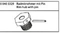 500405329 FY8 Radmitnehmer mit Pin 1 Stck